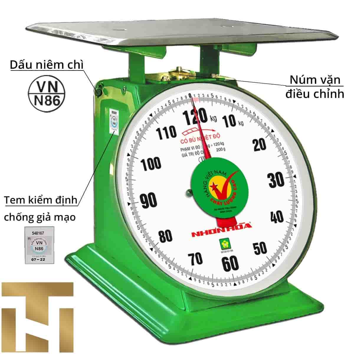 CÂN ĐỒNG HỒ NHƠN HÒA 120KG 11 INCHES
